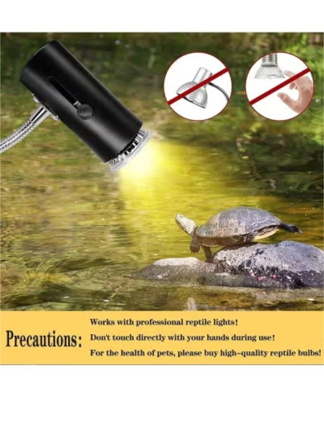 كيلا عبوة من 4 مصابيح حرارية بقوة 50 واط، مصابيح تدفئة للزواحف بالأشعة فوق البنفسجية لأحواض السمك - Image 3