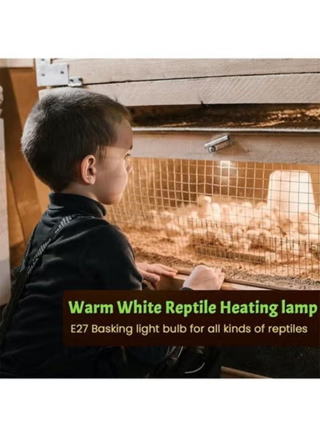 كيلا عبوة من 4 مصابيح حرارية بقوة 50 واط، مصابيح تدفئة للزواحف بالأشعة فوق البنفسجية لأحواض السمك - Image 2