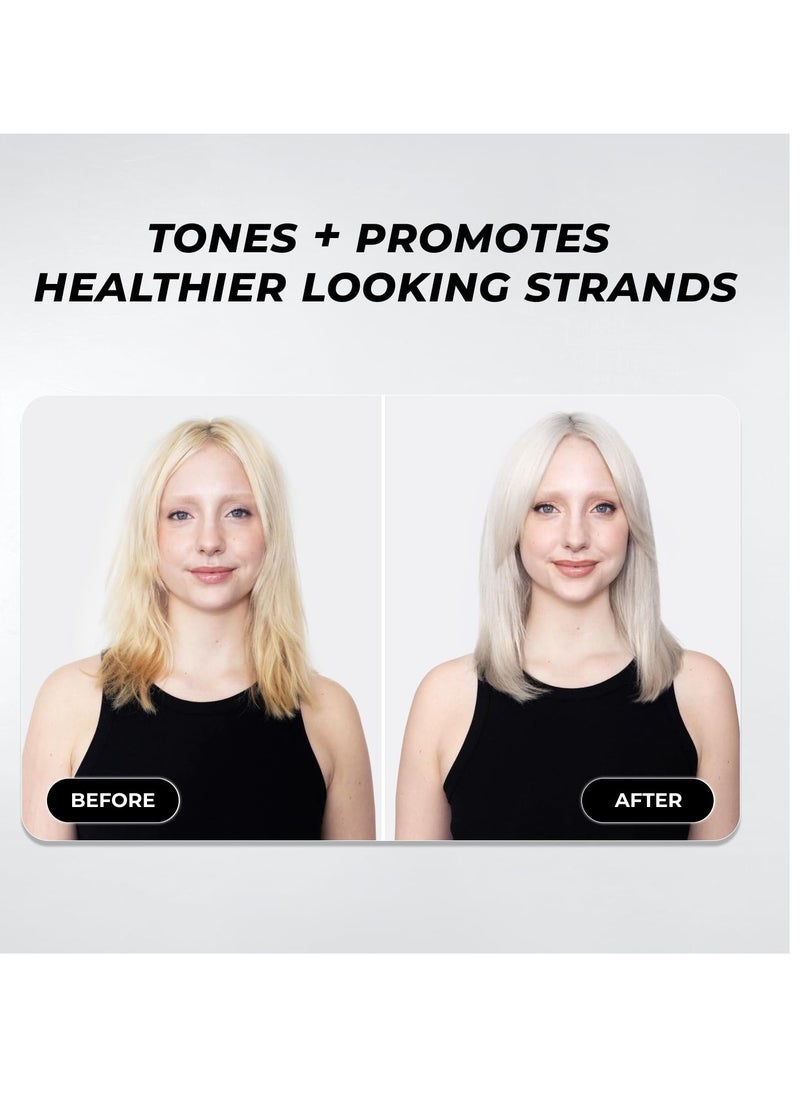 XMONDO XMONDO Hair Supernova Blonde Toning Reparative Mask | Vegan Formula Reduces Unwanted Brassy & Yellow Tones on Blonde, Highlighted, and Gray Hair | 8 Fl Oz, 1-Pack  - Image 4