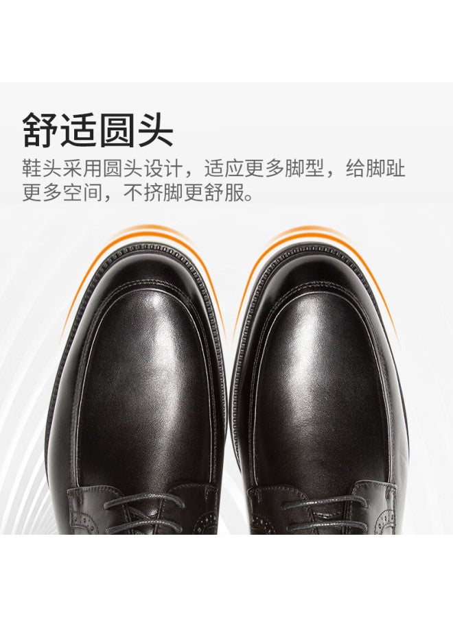 Satchi Men's Simple Versatile Leather Dress Shoes Black 41 402362307z
