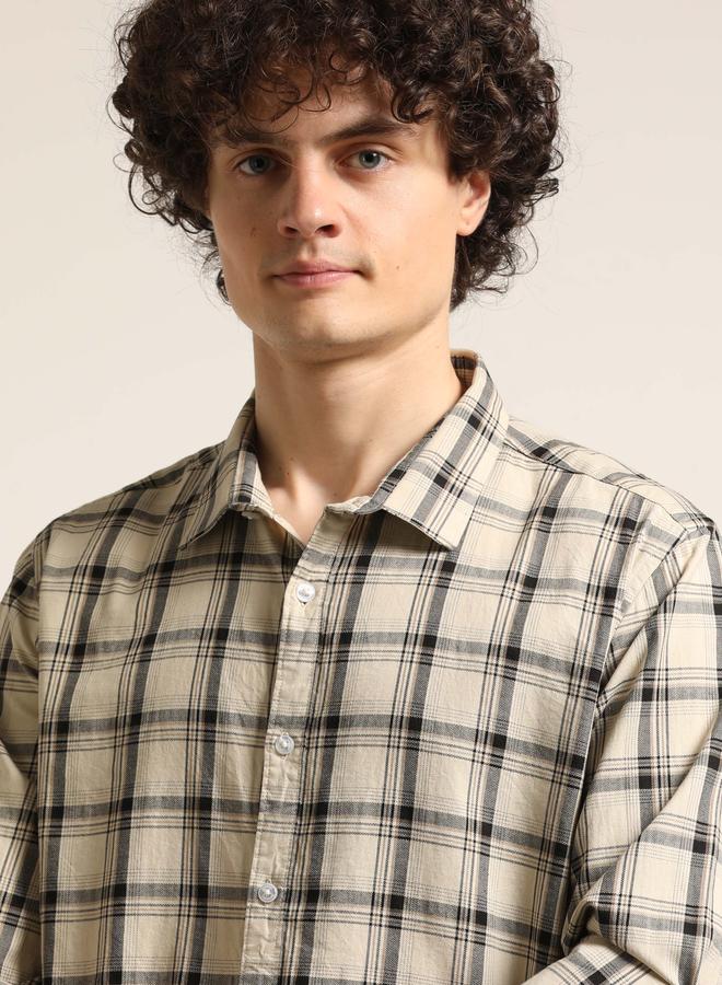 بوشيرت قميص كاجوال بطبعة مربعات - Image 4