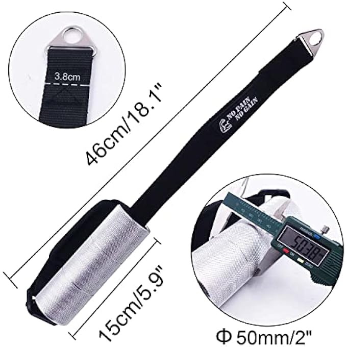 rayihni مقبض تمرين مصارعة الذراع 2 بوصة لليد والساعد جهاز تمرين سحب ثلاثي الرؤوس - Image 2