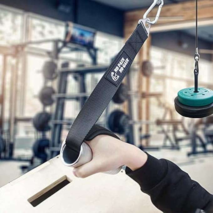 rayihni مقبض تمرين مصارعة الذراع 2 بوصة لليد والساعد جهاز تمرين سحب ثلاثي الرؤوس - Image 5