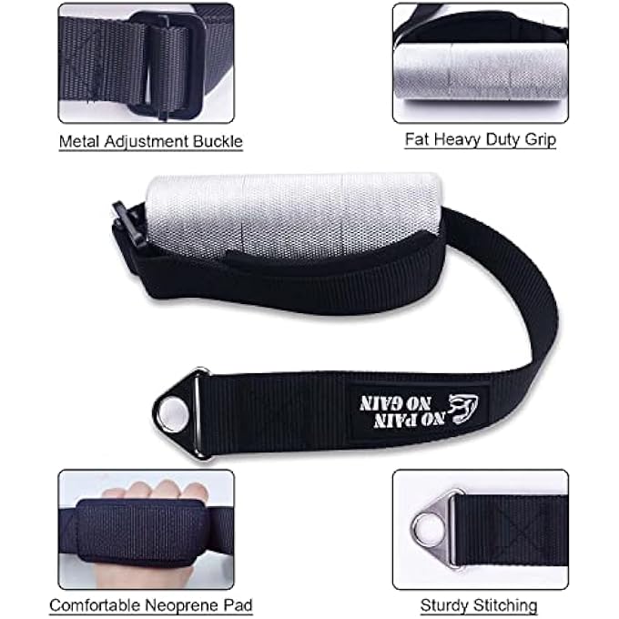 rayihni مقبض تمرين مصارعة الذراع 2 بوصة لليد والساعد جهاز تمرين سحب ثلاثي الرؤوس - Image 3