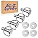 VPZMT Harley Fastener14 Turn with Washers Saddlebag Mounting Pin BoltsSaddle Bag Fasteners Pins for Harley Touring Softail Road King Electra Glide Street Glide Fastener14 Turn with Washers - Image 2