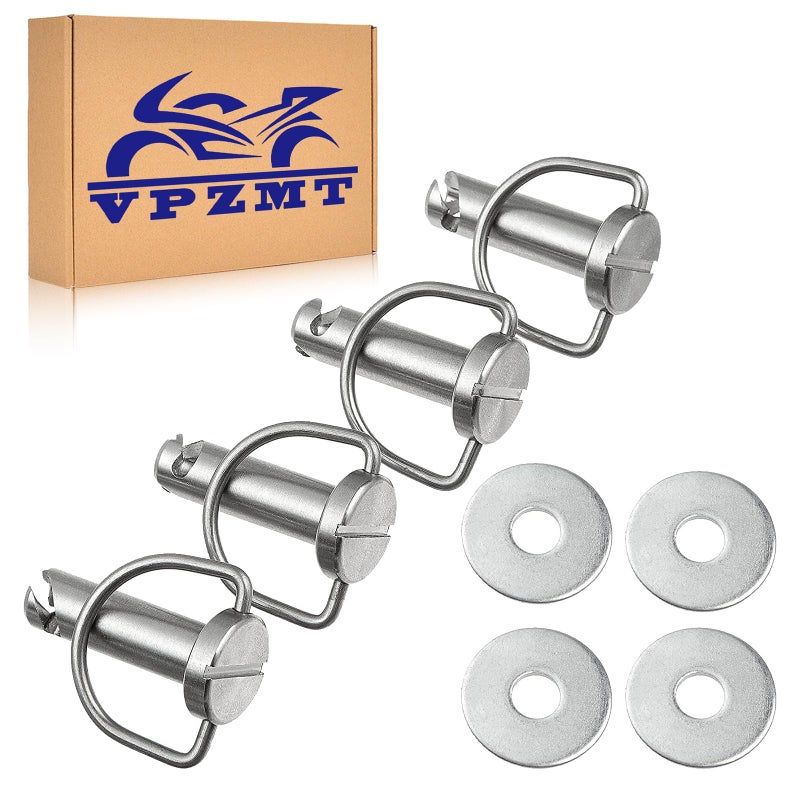 VPZMT Harley Fastener14 Turn with Washers Saddlebag Mounting Pin BoltsSaddle Bag Fasteners Pins for Harley Touring Softail Road King Electra Glide Street Glide Fastener14 Turn with Washers - Image 3