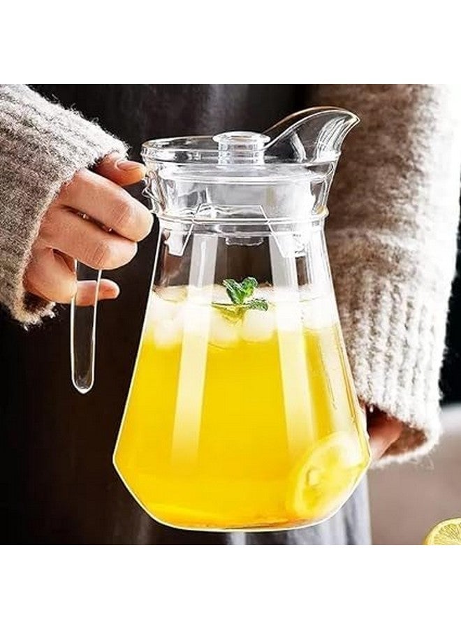 Dakshayanii Dakshayanii Glassware Imported Crystal Glass Carafes & Pitchers Jug (1300 ml) 6 Glass (220 ml) Jug Glass Set, (Pack of 7 Pcs Box)  - Image 3