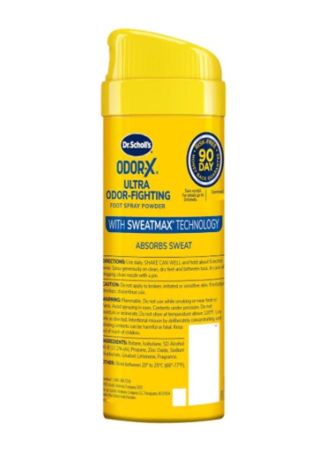 Scholl Dr. Scholl's OdorX Ultra Odor-Fighting Foot Spray Powder, Sweat & Odor Control - Image 3