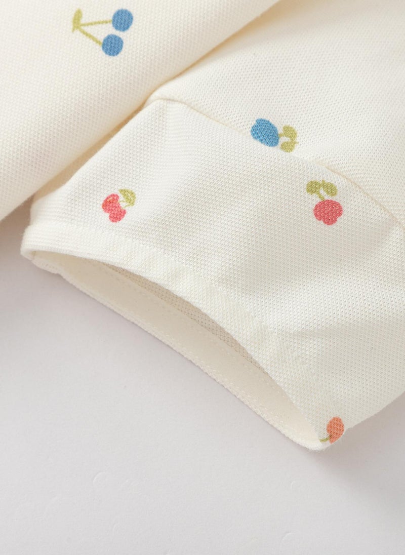 Balabala Toddler Girl Knit short sleeve suit  - Image 4