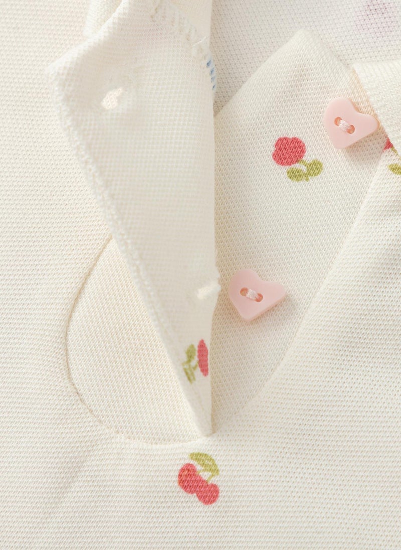Balabala Toddler Girl Knit short sleeve suit  - Image 3