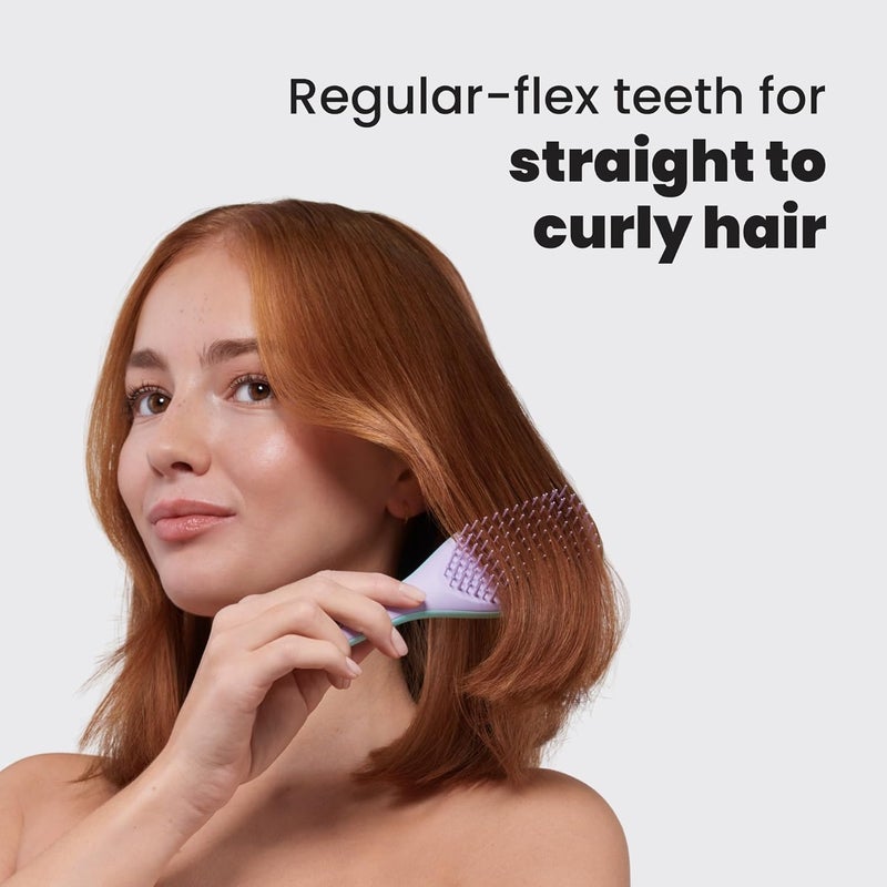 TANGLE TEEZER فرشاة شعر لإزالة التشابك النهائية، تقضي على العقد وتقلل من التكسر، فرشاة شعر صغيرة للسفر، تناسب الأيدي الصغيرة وجميع أنواع الشعر، ورقة الويستيريا - Image 5