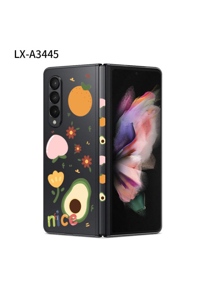 Generic For Samsung Fold3/4 All-inclusive Transparent Sticker Back Sticker W22 Sticker Personalized Color Sticker Folding Screen Fold2 Transparent-Color:LX-A3445-Dimensions:For Samsung Fold4 (color Through 3m)  - Image 1