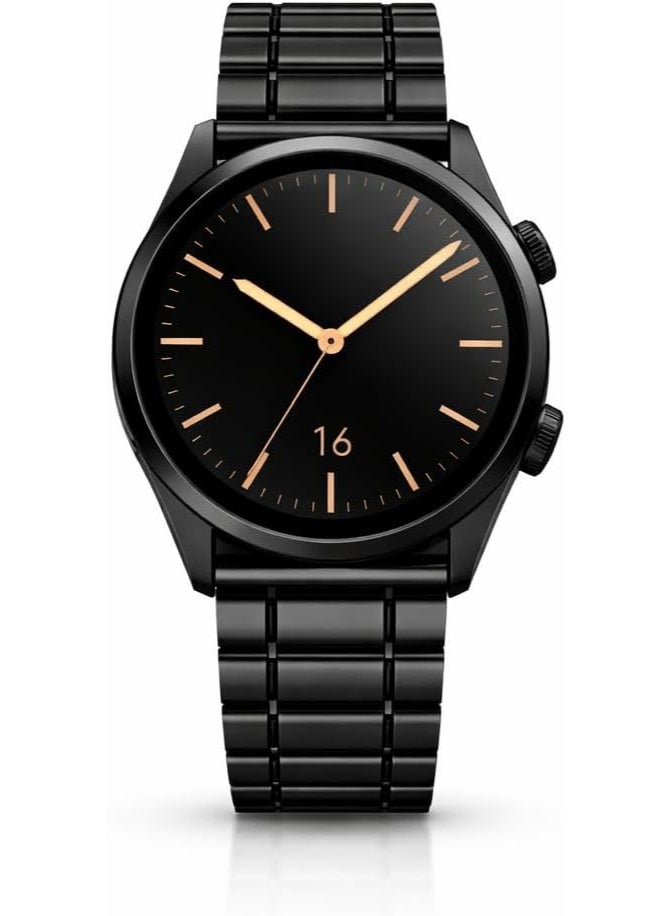 Stainless Steel Watch Band 22mm Replacement Strap for Smartwatch – Premium Metal Adjustable Wristband Compatible with Samsung Galaxy Watch/Huawei/Garmin – Multiple Colors (Black) - Image 1