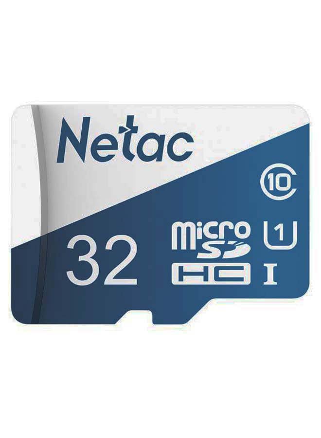 Netac MicroSDHC Class 10 TF Flash Memory Card Blue/White - Image 1