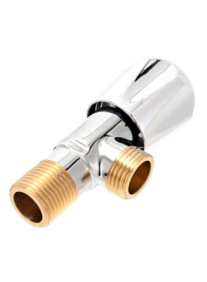 LAWAZIM Angle Valve 150g - 1/2" Wall Mounted Copper 90-Degree Water Shut-Off Valve with Decorative Flange, Knob Handle, and Threaded Inlet & Outlet - for Mixer Tap, Kitchen, Toilet, & Plumbing Systems - Image 4