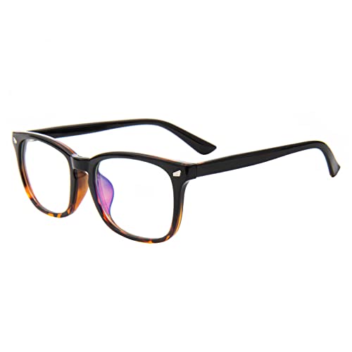 MAXJULI Blue Light Blocking Glasses,Computer Reading/Gaming/TV/Phones Glasses for Women Men(Black/Leopard) - Image 2