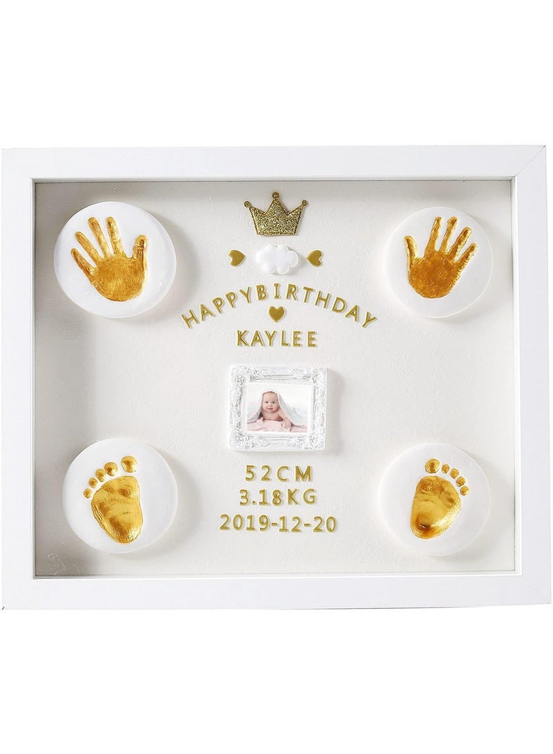 Handprint Footprint Ornament Keepsake Kit, Baby Nursery Memory Art Kit, Xmas Gifts, Precious Moment for Newborn, Boy/Girl, Personalized Prints - Image 1