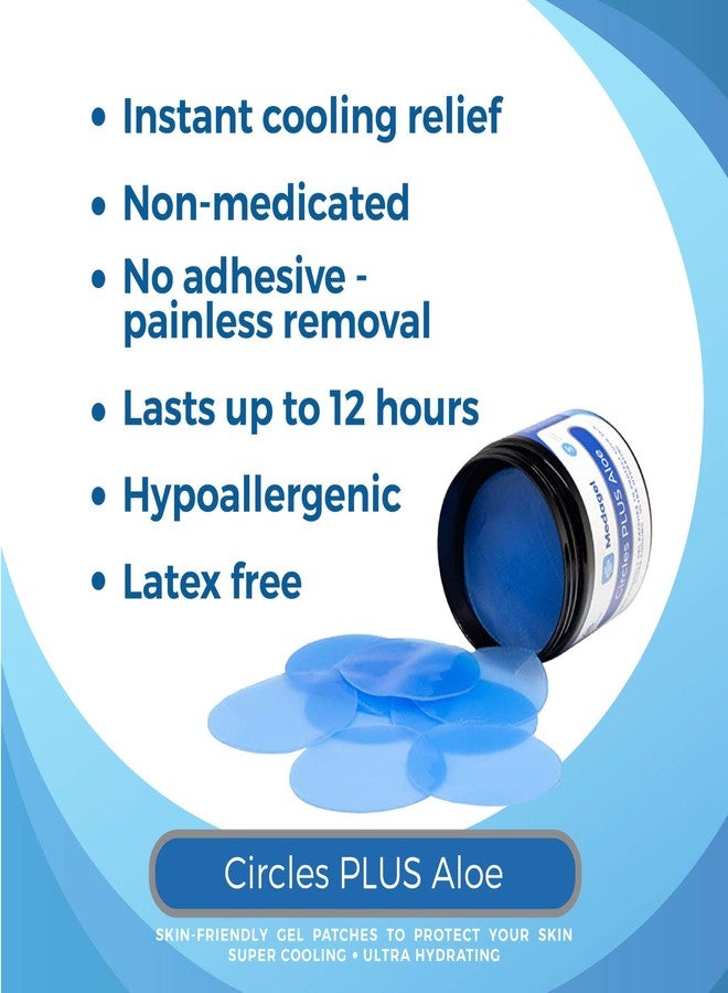 Medagel Circles Plus Aloe Hydrogel Pads | Instant Cooling and Soothing Relief for Nursing Pain, Blisters, Bug Bites, Minor Burns and Chafing | 48ct Circular Pads - Image 3