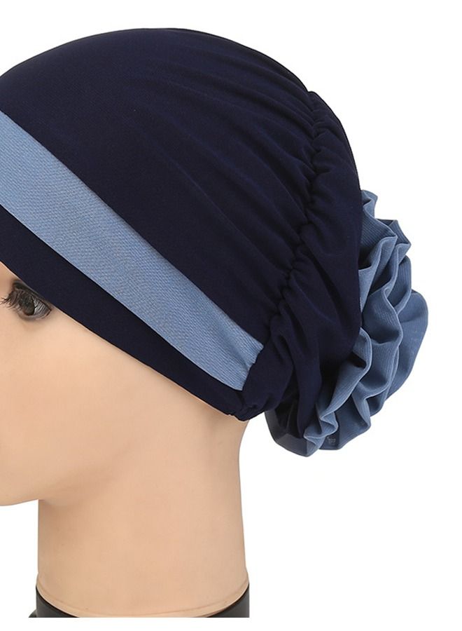 Loquat Double-Color Floral Headband Cap Multicolour  - Image 3