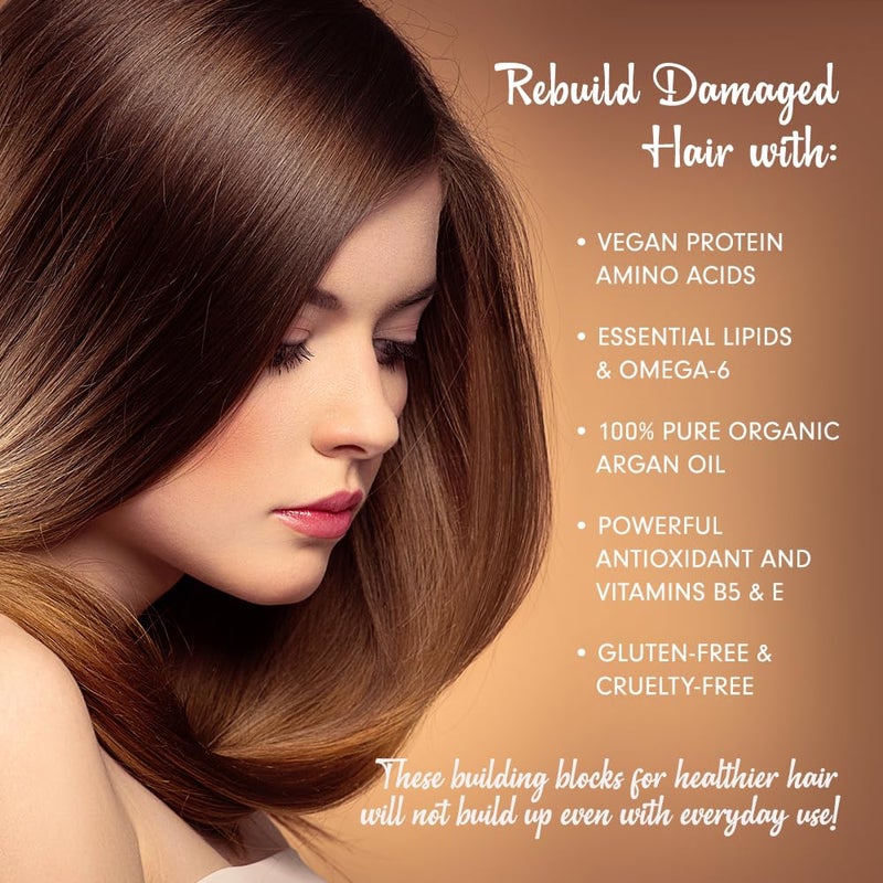 DermOrganic Original Argan Oil Leave-In Hair Treatment 4 oz (2 pack) - Image 4