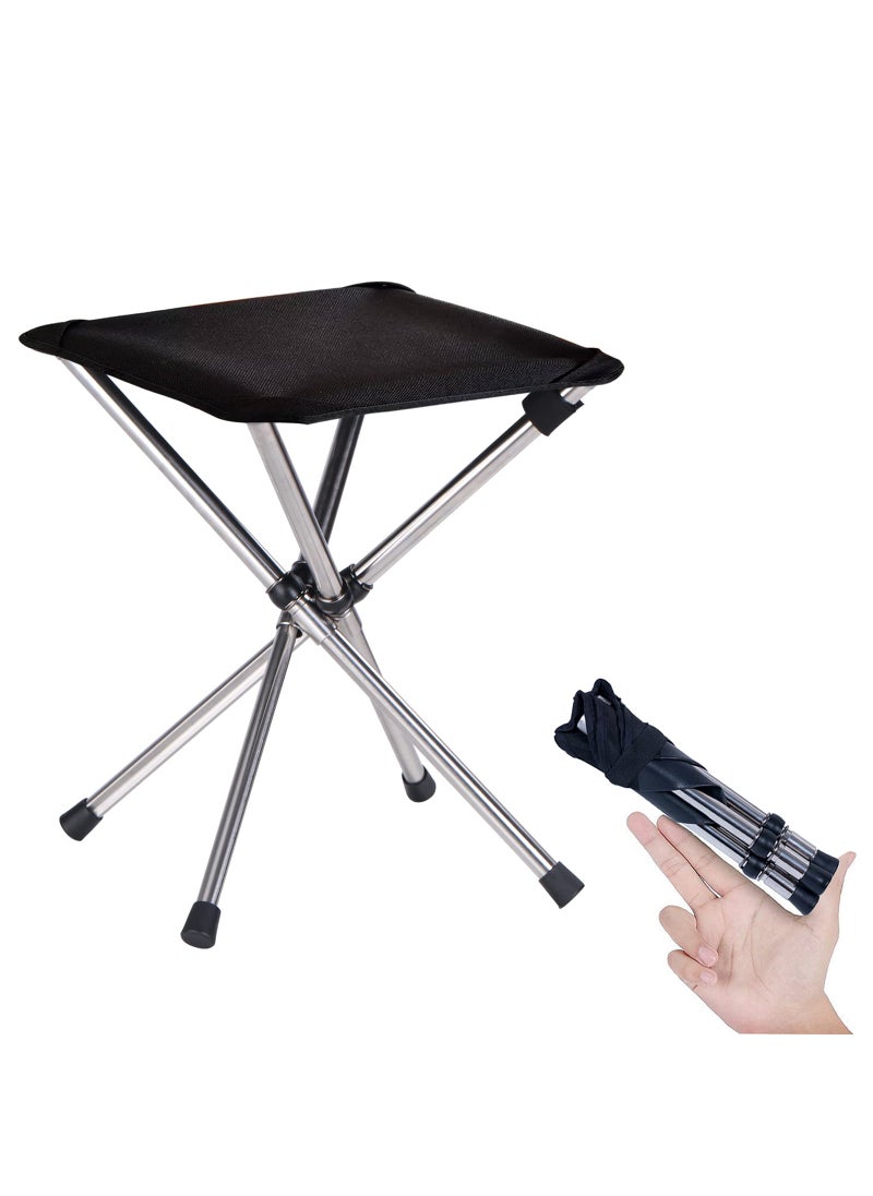 KOKSRY KOKSRY Camping StoolSmall Folding Chair138 Lightweight Folding Stool Compact Backpacking Stool with Carry Bag 