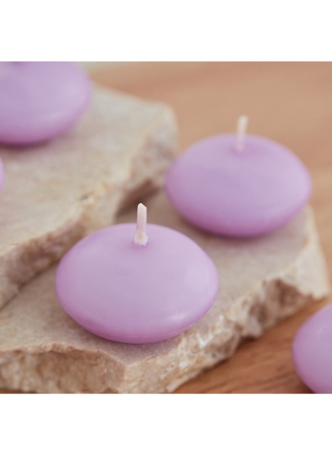 Home Box - Qara 6-Piece Lavender Chamomile Nuggets Floating Candle Set 9 x 2.5 x 13.5 cm - Image 1