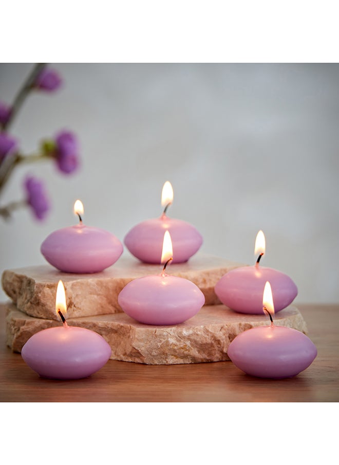 Home Box - Qara 6-Piece Lavender Chamomile Nuggets Floating Candle Set 9 x 2.5 x 13.5 cm - Image 1