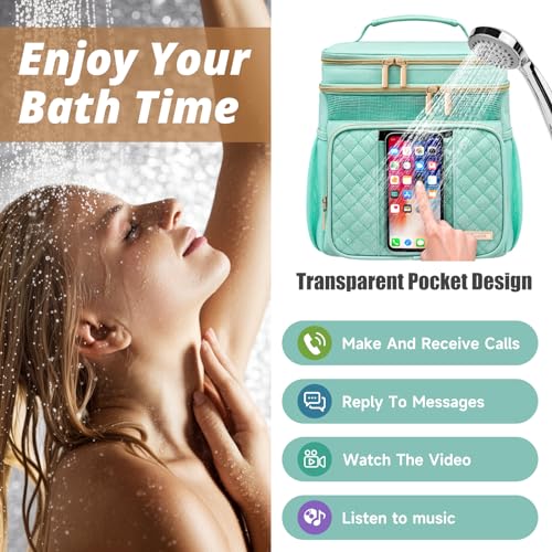 Tealari Large Toiletry Bag for Women Men,Bathroom Bag,Water Resistant Portable Shower Caddy for College Dorm,Hanging Toiletry Bags for Traveling,Gym Camping Cruise Ship Travel Essentials Shower Bag - Image 3
