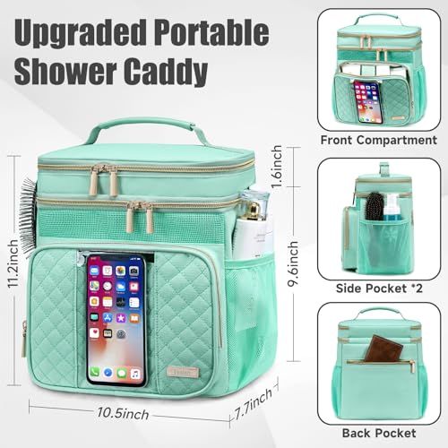 Tealari Large Toiletry Bag for Women Men,Bathroom Bag,Water Resistant Portable Shower Caddy for College Dorm,Hanging Toiletry Bags for Traveling,Gym Camping Cruise Ship Travel Essentials Shower Bag - Image 4