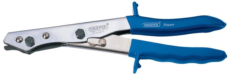 Draper 35748 Expert Hand Nibbler for Metal Sheet, Plastic,Blue,250 mm - Image 1