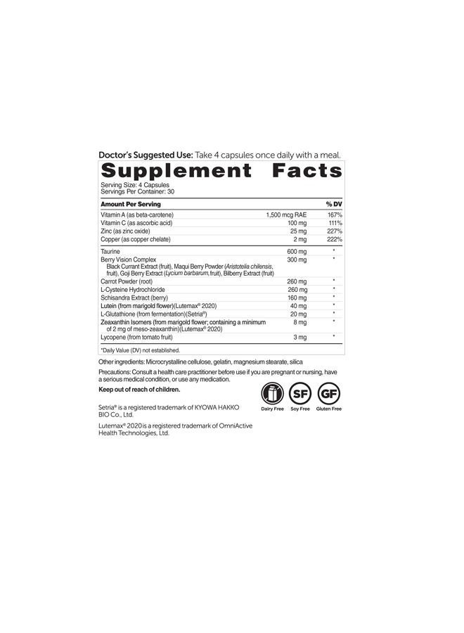 Dr. Whitaker's Vision Essentials Gold - Eye Health Supplement with 40 mg of Lutein Plus, Zeaxanthin & Taurine - Supports Macular Health and Shields Eyes Against Blue Light Exposure (120 Capsules) - Image 2