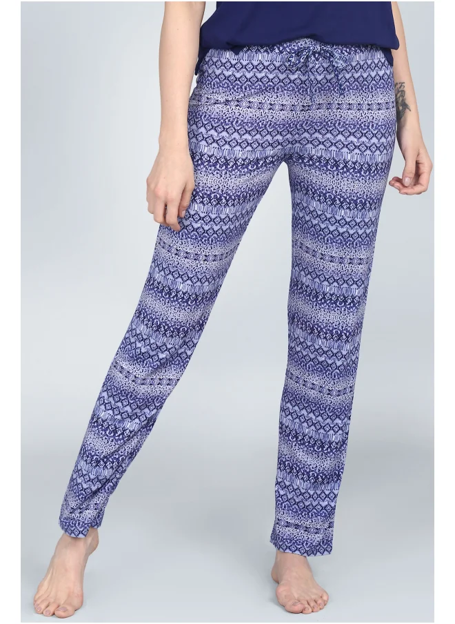 نسيسيرا Royal Blue V-Neck Pajama Set