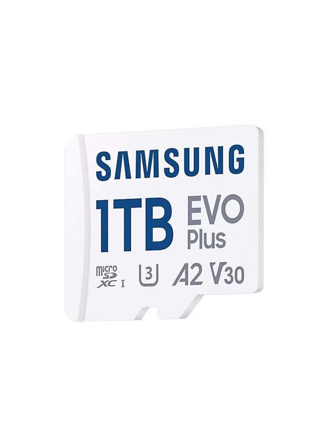 بطاقة ذاكرة Samsung EVO Plus MicroSD UHS-I سعة 1 تيرابايت، سرعات تصل إلى 130 ميجابايت/ثانية، متوافقة مع الهواتف الذكية والأجهزة اللوحية والكاميرات والطائرات بدون طيار - Image 2