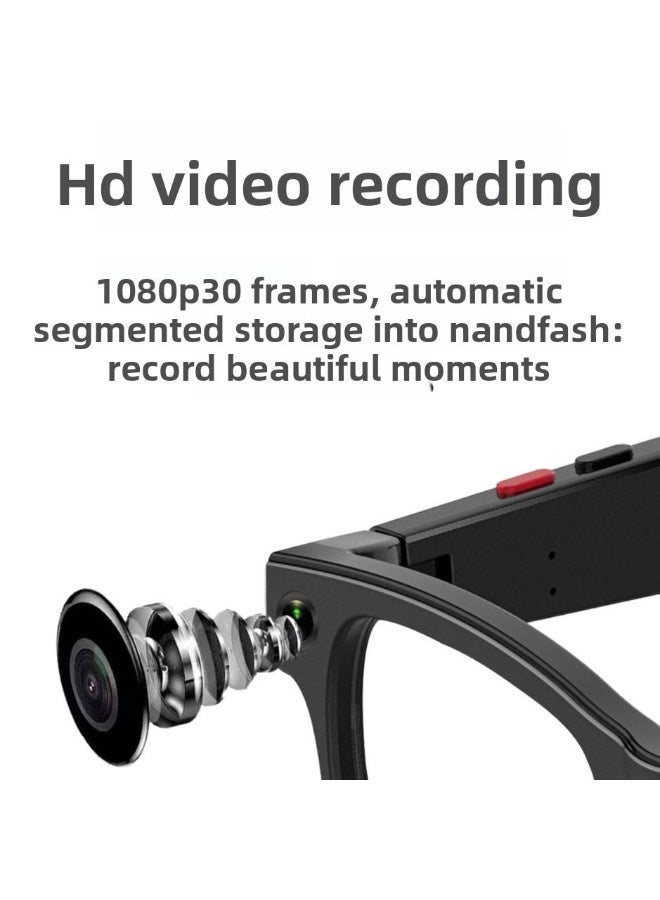 BlueFire Smart AI Translation Glasses with Dual Cameras | 1080P HD Video Recording | Real-Time Language Translation | Voice Assistant | App Control | Magnetic Charging | Business & Travel Smart Eyewear - Image 2