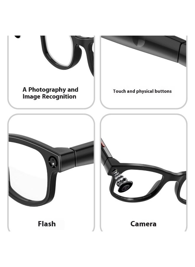 BlueFire Smart AI Translation Glasses with Dual Cameras | 1080P HD Video Recording | Real-Time Language Translation | Voice Assistant | App Control | Magnetic Charging | Business & Travel Smart Eyewear - Image 3