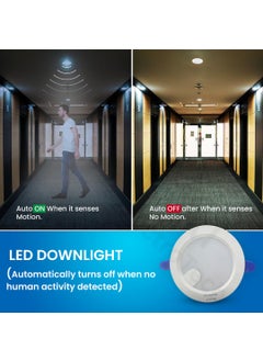 BlackT ElectroTech BlackT ElectroTech BT44F 230 Volt Microwave Motion Sensor Auto ONOff Downlight ConcealFalse Ceiling Natural White 6 Meter Range 9W  - Image 4