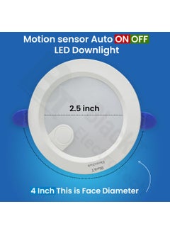 BlackT ElectroTech BlackT ElectroTech BT44F 230 Volt Microwave Motion Sensor Auto ONOff Downlight ConcealFalse Ceiling Natural White 6 Meter Range 9W  - Image 3