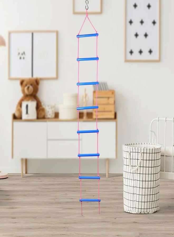 BOFFLE تسلق الحبال من بوفل، سلم حبال للأطفال للنشاط البدني، سلم نينجا للأطفال، للاستخدام الداخلي والخارجي من 3 إلى 10 سنوات - Image 4