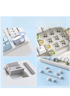AULA 80 Key Mechanical Keyboard - Gasket Structure - Full Key Hot Swappable - RGB Lights - Wireless Bluetooth Connection - Gaming Keyboard And Office Keyboard  - Image 2