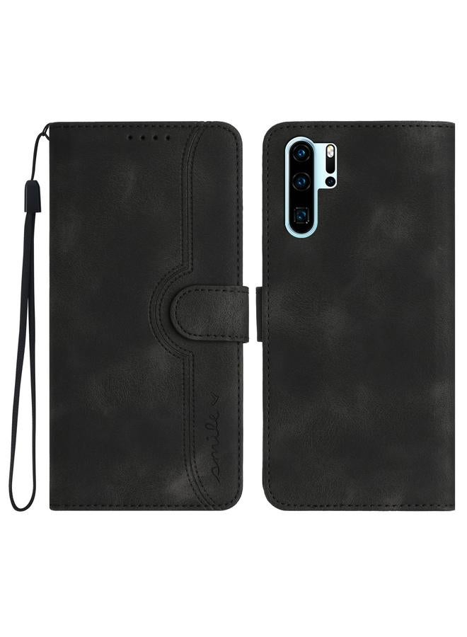 Zaboon Case For Huawei P30 Pro Heart Pattern Skin Feel Leather Phone Case - Image 1