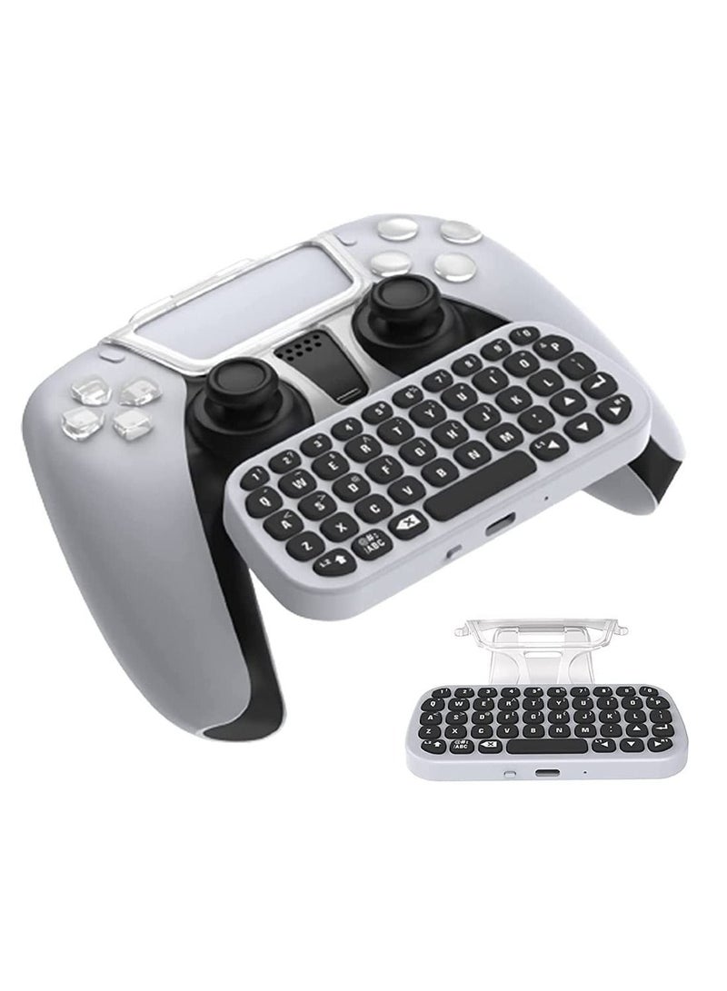 Y&D Controller Keyboard for PS5, Wireless Chatpad, Bluetooth 5.0 Connect, Mini Keyboard/ Gaming PS5 Accessories, No Input Delay, Play 30 Hours - Image 1