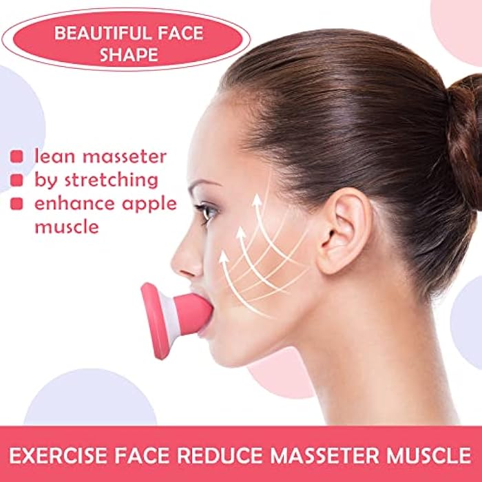 Harrycle 4 Pieces Face Exerciser Facial Yoga for Skin Tighten Firm Jaw ExercisercReducer Double Chin Breathing Device Neck Toning Face Slimming Trainer Tool for Women Lift Skin and Tone - Image 3