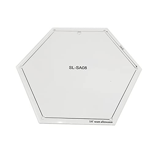 YICBOR Mini Hexagon Quilting Template for Domestic Sewing Machine 1 Set = 8pcs#SL-SA08 - Image 3