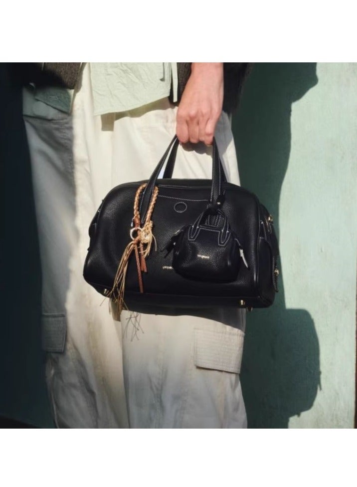 Songmont Yamashita Yousong Tracking Series Bowling Bag Women's Crossbody Handbag Boston Bag - Image 4