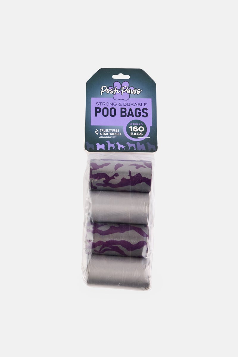 Posh Paws 8 Rolls Camouflage Poop Bags, Assorted  - Image 1