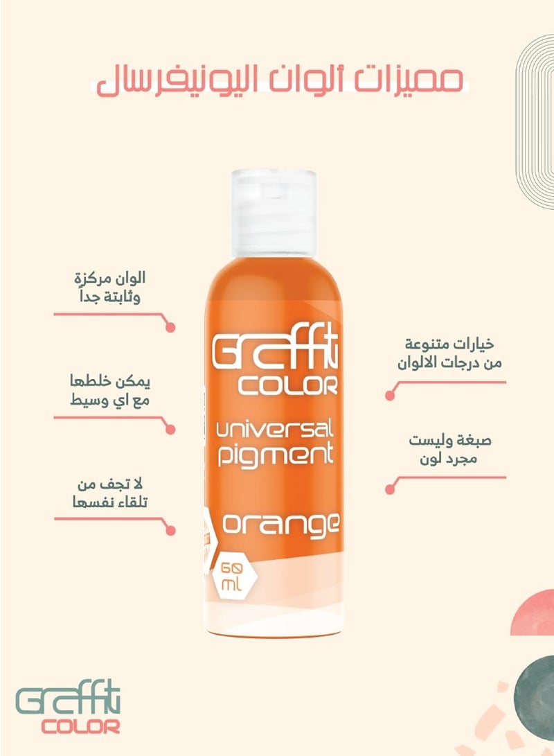 Graffiti Resin Graffiti Color Universal Pigment Orange 60 ml - Image 2