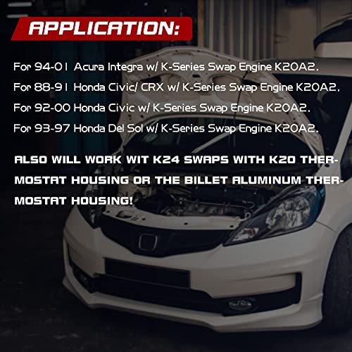 pqy خرطوم رادياتير سيليكون PQY 1 قطعة متوافق مع K20-K24 SWAP EG EK CRX EF SOL INTEGRA CIVIC - Image 5