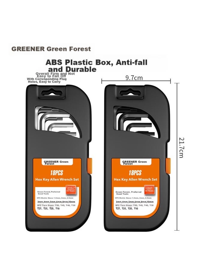 Greener Hex Key Set, Screwdriver, Internal Hexagon T-shaped Hexagonal Star Wrench, Extended - Image 5