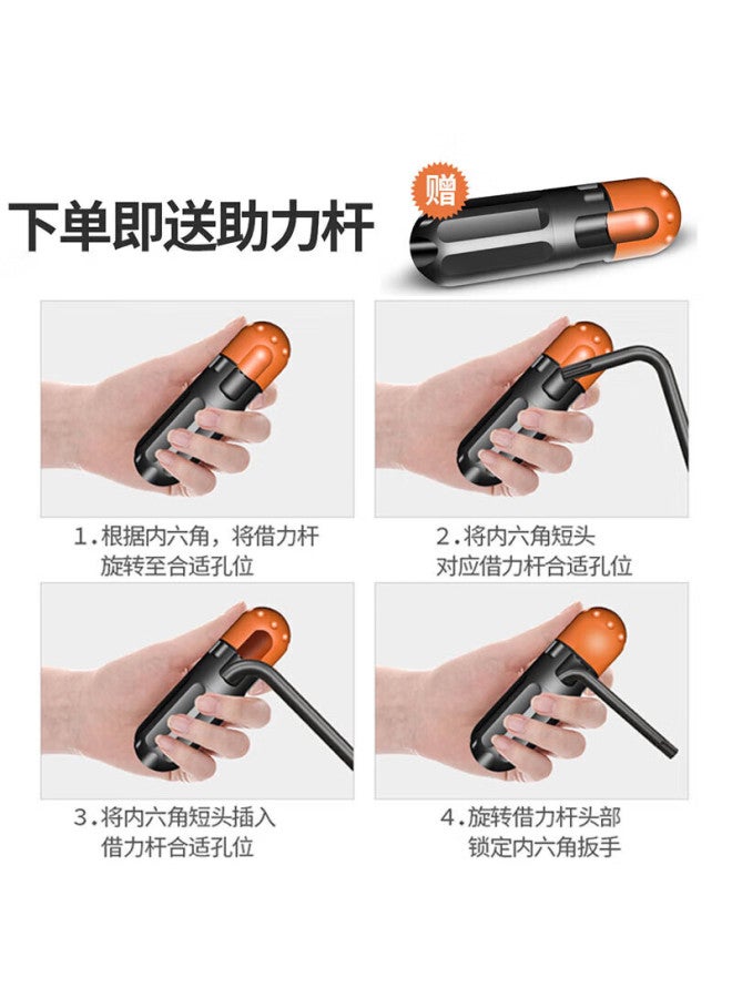 Greener Hex Key Set, Screwdriver, Internal Hexagon T-shaped Hexagonal Star Wrench, Extended - Image 3