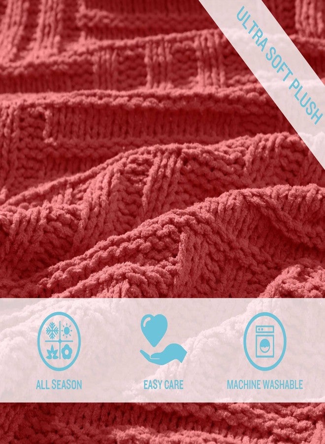 Tommy Bahama - Throw Blanket, Super Soft Bedding, Ideal for Couch & Chair (Chain Basket Coral, 50 x 60) - Image 3